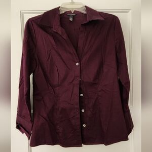 Banana Republic Deep Purple Button-Down Shirt